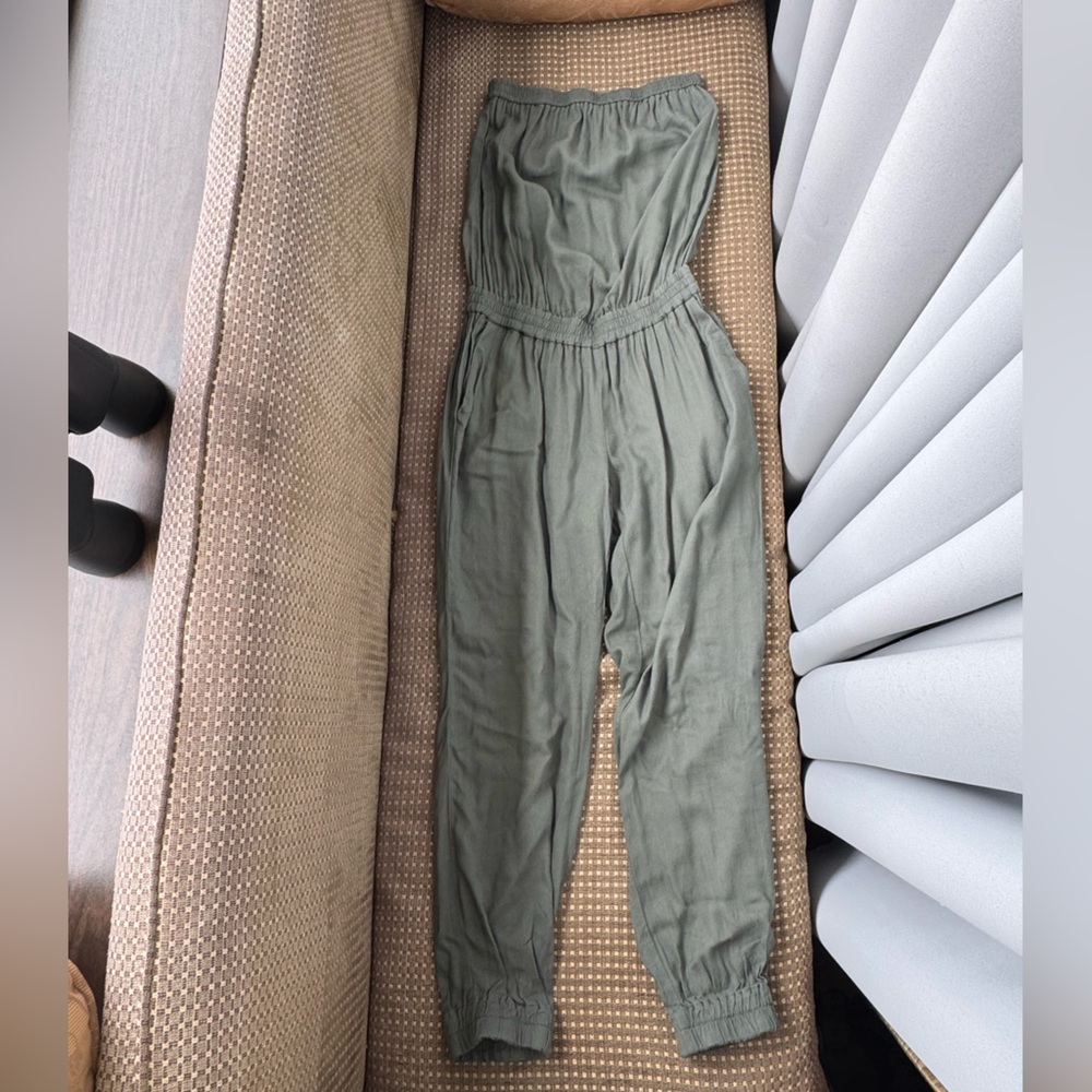 Sunday best olive green romper xxs